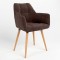 Обідній стілець Новий Стиль DASTER WOOD BLACK (BOX-1) LN SORO-28 (Світло-коричневий) (NWS-121263)