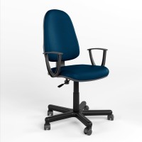 Крісло офісне поворотне Новий Стиль PRESTIGE II GTP PM60 P V-15 (Синій) (NWS-124443)