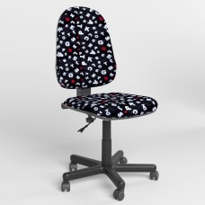 Детское кресло поворотное Новый Стиль FALCON GTS PM60 SPR-10 (Черно-белый) (NWS-123497)