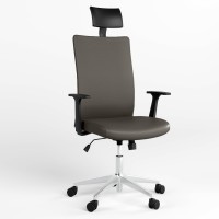 Крісло офісне поворотне Новий Стиль AIR R NET HR LUM CHROME SL AL70 ECO-70 (Сірий) (NWS-125158)