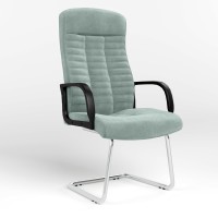 Конференційне крісло Новий Стиль BOSS KD CF CHROME SORO-34 (Ментол) (NWS-125428)