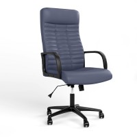 Крісло поворотне BOSS KD TILT PL64 ECO-22 (Синій) (NWS-125438)