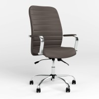 Крісло керівника Новий Стиль BRUNO (COMFORT+ANYFIX) P ECO-70 (Сірий) (NWS-125328)
