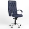 Крісло поворотне CUBA STEEL CHROME (COMFORT) ECO-30 (Чорний) (NWS-125488)