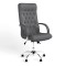 Крісло офісне поворотне Новий Стиль FIDEL STEEL CHROME TILT CHR68 P LE-N (Сірий) (NWS-125948)