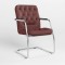 Конференційне крісло Новий Стиль CHESTER STEEL CF LB CHROME ECO-28 (Бордовий) (NWS-125599)