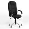 Крісло поворотне MODUS STEEL CHROME (COMFORT+ANYFIX) ECO-30 (Чорний) (NWS-126480)