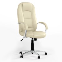 Крісло офісне поворотне Новий Стиль MODUS STEEL CHROME (TILT) ECO-07 (Світло-бежевий) (NWS-126470)