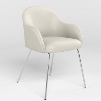 Кресло офисное Новый Стиль WAIT 4L CHROME ECO-50 (Белый) (NWS-122910)