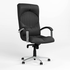 Крісло офісне поворотне Новий Стиль GERMES STEEL CHROME ECO-30 (Чорний) (NWS-126051)