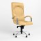 Крісло поворотне GERMES STEEL CHROME (COMFORT) ECO-01 (Бежевий) (NWS-126031)