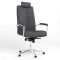 Крісло поворотне GRAND HR STEEL CHROME MPD AL68 C-38 (Антрацит) (NWS-126201)