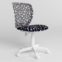 Детское компьютерное кресло поворотное Новый Стиль ORLY GTS FREESTYLE WHITE OD-07/SPR-10 (Черно-белый) (NWS-124404)