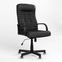 Крісло керівника Новий Стиль ATLANT BX PM64 ECO-30 (Чорний) (NWS-125075)