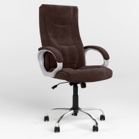 Крісло офісне поворотне Новий Стиль ELLY ANYFIX CHR68 SORO-28 (Світло-коричневий) (NWS-126706)