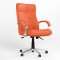 Крісло офісне поворотне Новий Стиль ORION STEEL LB CHROME (ANYFIX) ECO-72 (Помаранчевий) (NWS-126646)