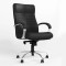 Крісло офісне поворотне Новий Стиль ORION STEEL LB CHROME (COMFORT) ECO-30 (Чорний) (NWS-126636)