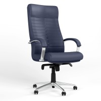 Крісло офісне поворотне Новий Стиль ORION STEEL CHROME ECO-22 (Синій) (NWS-126576)