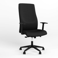 Крісло офісне поворотне Новий СтильSOLO UP R STEEL WA ST PL70 CN-009 (Чорний) (NWS-126966)