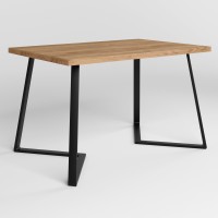 Обідній стіл Новий Стиль FRIDAY BLACK (36) 1200х800 Дуб золотий (NWS-130935)