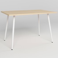 Обідній стіл Новий Стиль MODERN LITE WHITE (18) 1200х800х750 Береза полярна (NWS-131235)