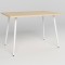 Обідній стіл Новий Стиль MODERN LITE WHITE (18) 1200х800х750 Береза полярна (NWS-131235)