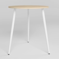 Обідній стіл Новий Стиль MODERN LITE WHITE (18) D700х750 Береза полярна (NWS-131265)