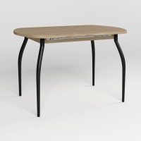 Обідній стіл Новий Стиль TALIO EXT BLACK (25) 1200/1520х800 В'яз благородний (NWS-131855)