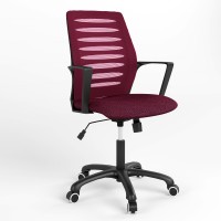 Крісло офісне поворотне Новий Стиль WEBSTAR BLACK GTP TILT PL62 OH-4 C-29 (Вишневий) (NWS-132185)