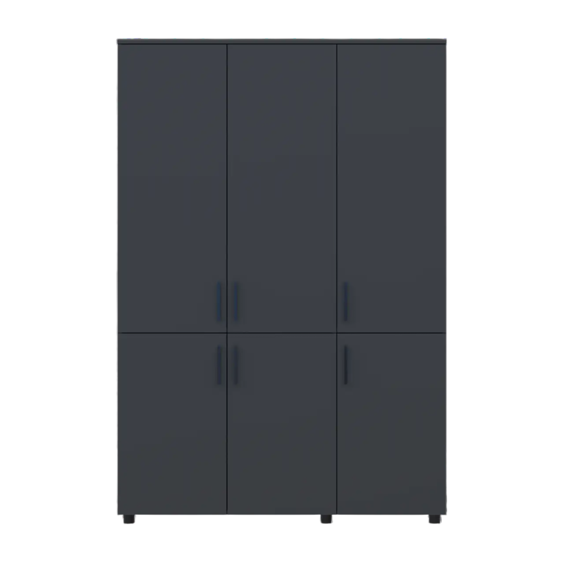 Шафа для одягу Doros Торн Антрацит 3 ДСП (полиці) 135х51.6х200 (DRS-012082)