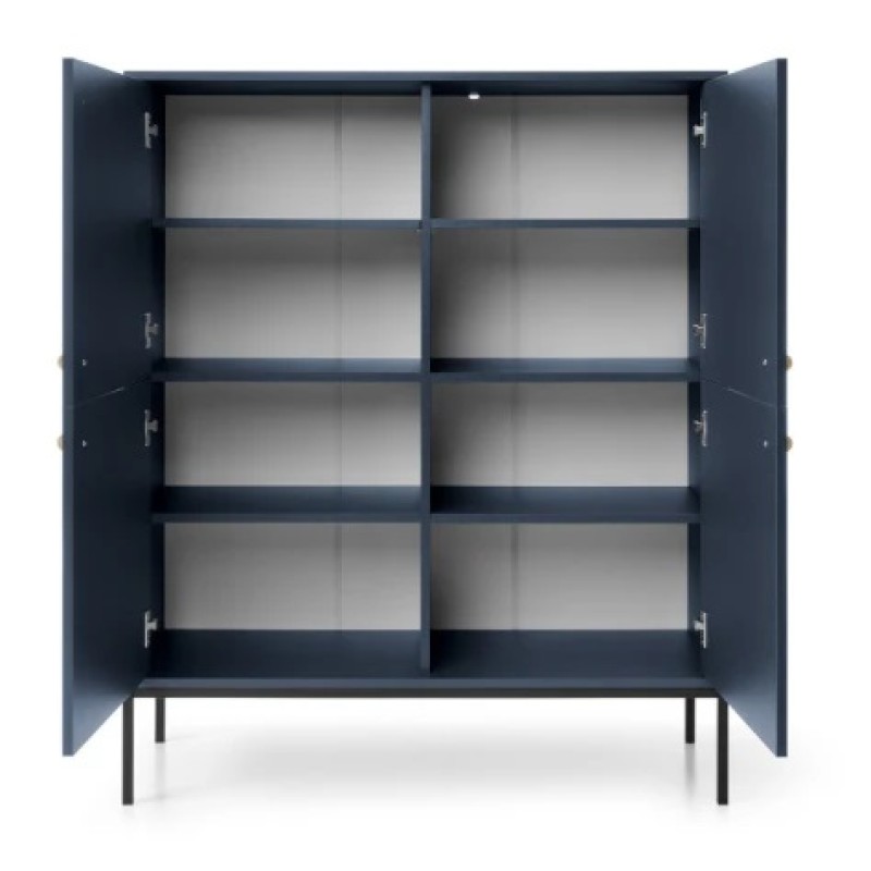 Комод Perfect Home Mono MK104 4S 103,5x125,5x39 Беж пісочний (золоті ніжки) (PFH-091203)