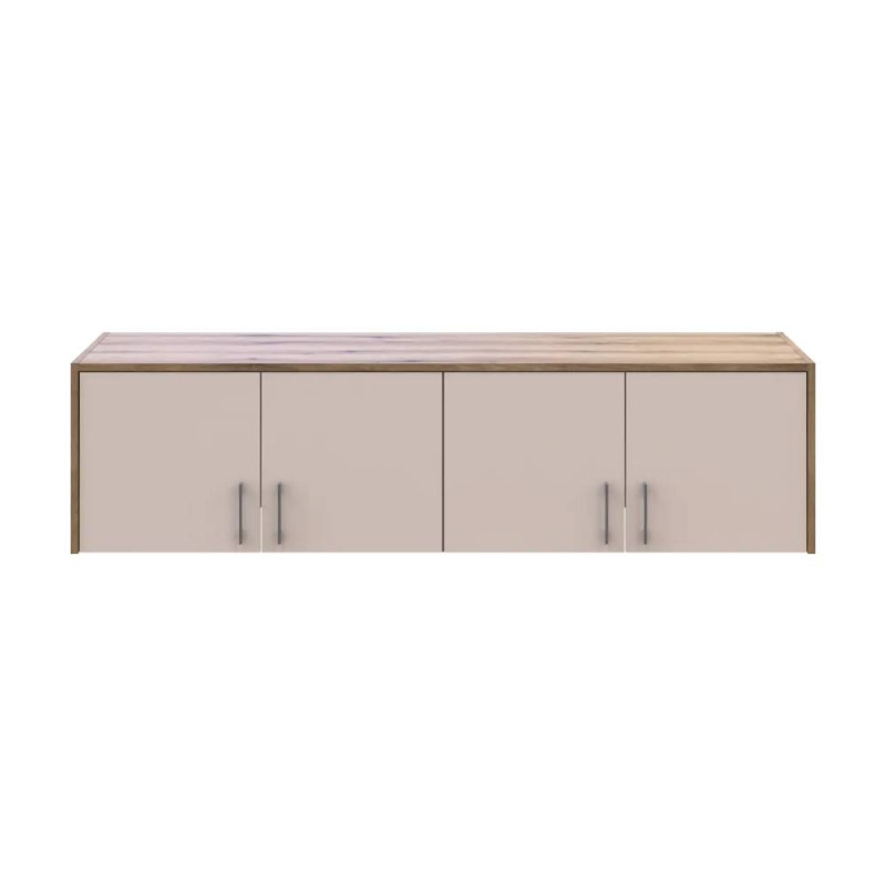 Антресоль Doros Ронди Дуб Артизан/Кашемир 4 ДСП 160х52х41 (DRS-011601)