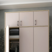 Антресоль висока Doros Ронді Дуб Артизан/Кашемір 3 ДСП 121х52х65 (DRS-011909)