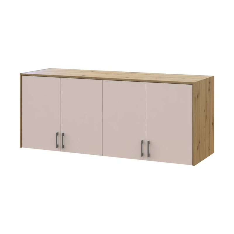 Антресоль висока Doros Ронді Дуб Артизан/Кашемір 4 ДСП 160х52х65 (DRS-011910)