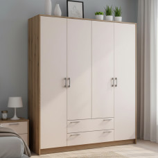 Шафа для одягу Doros Ронді Дуб Артизан/Кашемір 4ДСП 160х52х195 (DRS-011662)