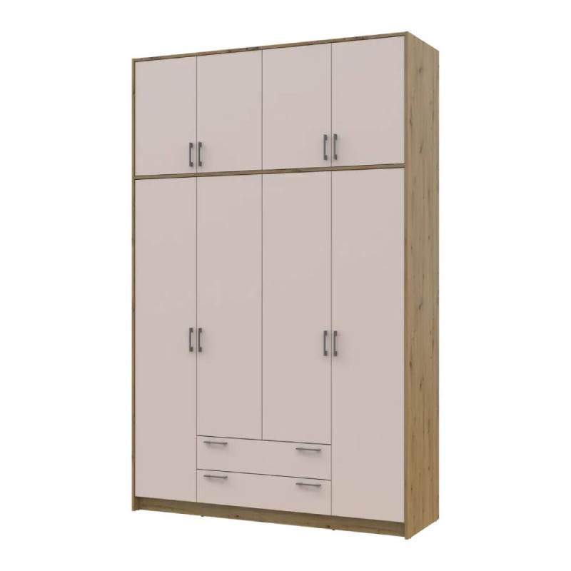 Антресоль висока Doros Ронді Дуб Артизан/Кашемір 4 ДСП 160х52х65 (DRS-011910)