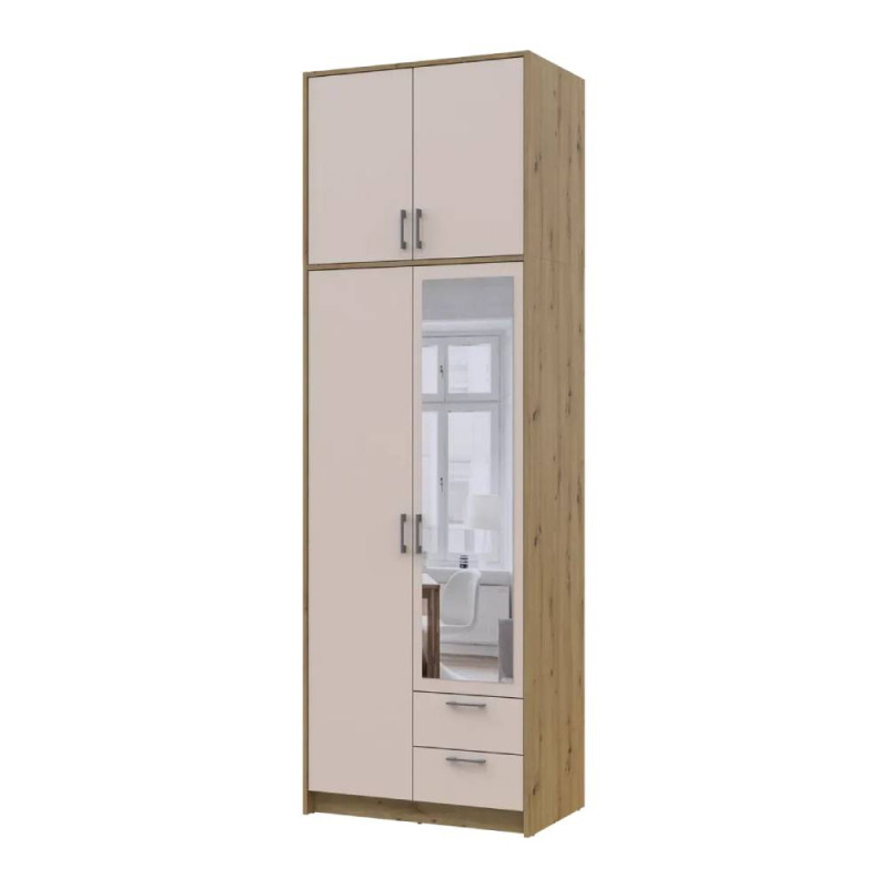 Антресоль висока Doros Ронді Дуб Артизан/Кашемір 2 ДСП 82х52х65 (DRS-011908)