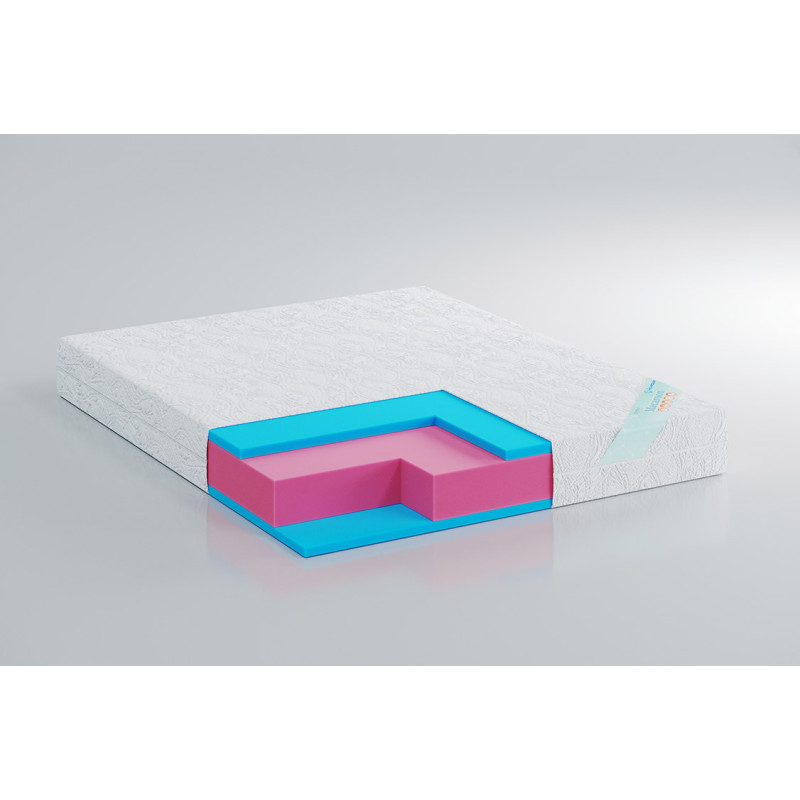 Матрац ортопедичний Highfoam Zephyr Macaroon 80х190 см безпружинний (EVR-5501)